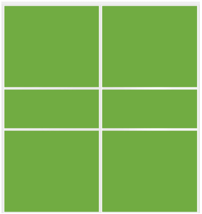 Custom Sliding White Aluminum Doors - Style 06 - 2 doors - Lime Green Glass - Doors and Beyond