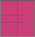Custom Sliding Black Aluminum Doors - Style 06 - 2 doors  - Pink Glass