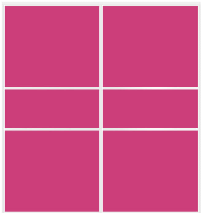 Custom Sliding White Aluminum Doors - Style 06 - 2 doors  - Pink Glass