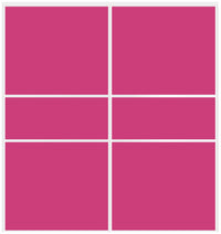 Custom Sliding White Aluminum Doors - Style 06 - 2 doors  - Pink Glass - Doors and Beyond