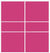 Custom Sliding White Aluminum Doors - Style 06 - 2 doors  - Pink Glass