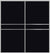Custom Sliding Aluminum Doors - Style 07- 2 doors  - Black Glass