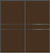 Custom Sliding Black Aluminum Doors - Style 07 - 2 doors  - Brown Glass