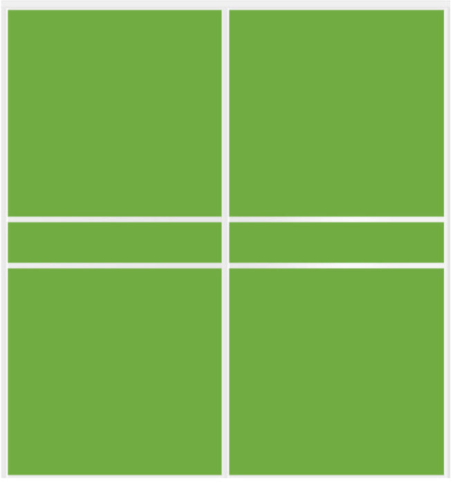 Custom Sliding White Aluminum Doors - Style 07 - 2 doors  - Lime Green Glass