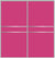 Custom Sliding Aluminum Doors - Style 07 - 2 doors  - Pink Glass