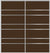 Custom Sliding Aluminum Doors - Style 09 - 2 doors  - Brown Glass