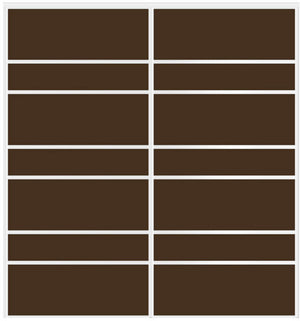 Custom Sliding White Aluminum Doors - Style 09 - 2 doors - Brown Glass - Doors and Beyond