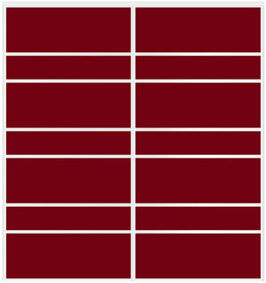 Custom Sliding White Aluminum Doors - Style 09 - 2 doors - Burgundy Glass - Doors and Beyond