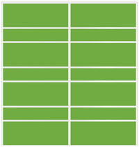 Custom Sliding White Aluminum Doors - Style 09 - 2 doors - Lime Green Glass - Doors and Beyond