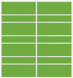 Custom Sliding White Aluminum Doors - Style 09 - 2 doors - Lime Green Glass - Doors and Beyond