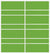 Custom Sliding White Aluminum Doors - Style 09 - 2 doors  - Lime Green Glass