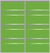 Custom Sliding Aluminum Doors - Style 09 - 2 doors  - Lime Green Glass