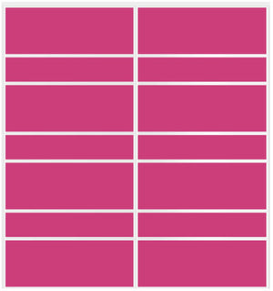 Custom Sliding White Aluminum Doors - Style 09 - 2 doors  - Pink Glass - Doors and Beyond