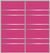 Custom Sliding Aluminum Doors - Style 09 - 2 doors  - Pink Glass