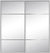 Custom Sliding Aluminum Doors - Style 10 - 2 doors  - MIrror