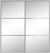 Custom Sliding Aluminum Doors - Style 03 - 2 doors  - MIrror