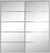 Custom Sliding Aluminum Doors - Style 05 - 2 doors  - MIrror