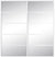 Custom Sliding White Aluminum Doors - Style 05 - 2 doors  - MIrror