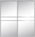 Custom Sliding Aluminum Doors - Style 07 - 2 doors  - MIrror