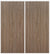 Custom Sliding White Aluminum Doors - Style 01 - 2 doors  - Dark Aloe Wood