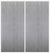 Custom Sliding White Aluminum Doors - Style 01 - 2 doors  - Light Gray