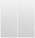 Custom Sliding White Aluminum Doors - Style 01 - 2 doors  - White Drawing