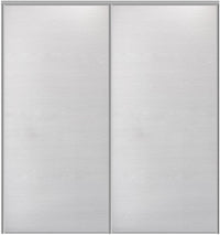 Custom Sliding Aluminum Doors - Style 01 - 2 doors  - White Wenge - Doors and Beyond