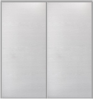 Custom Sliding Aluminum Doors - Style 01 - 2 doors  - White Wenge - Doors and Beyond