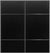 Custom Sliding Black Aluminum Doors - Style 10 - 2 doors  - Black Ash