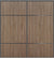 Custom Sliding Black Aluminum Doors - Style 10 - 2 doors  - Dark Aloe Wood