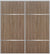 Custom Sliding Aluminum Doors - Style 10 - 2 doors  - Dark Aloe Wood