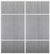Custom Sliding White Aluminum Doors - Style 10 - 2 doors  - Light Gray