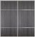 Custom Sliding Aluminum Doors - Style 10 - 2 doors  - Swiss Elm
