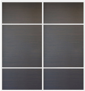 Custom Sliding White Aluminum Doors - Style 10 - 2 doors  - Japan Oak - Doors and Beyond