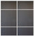 Custom Sliding White Aluminum Doors - Style 10 - 2 doors  - Japan Oak
