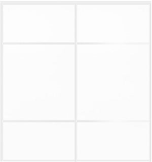 Custom Sliding White Aluminum Doors - Style 10 - 2 doors  - Soft White - Doors and Beyond