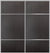 Custom Sliding Aluminum Doors - Style 10 - 2 doors  - Premium Wenge