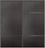 Custom Sliding Black Aluminum Doors - Style 10 - 2 doors  - Premium Wenge
