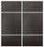 Custom Sliding White Aluminum Doors - Style 10 - 2 doors  - Premium Wenge