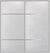 Custom Sliding Aluminum Doors - Style 10 - 2 doors  - White Wenge