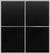 Custom Sliding Aluminum Doors - Style 02 - 2 doors  - Black Ash