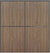 Custom Sliding Black Aluminum Doors - Style 02 - 2 doors  - Dark Aloe Wood