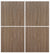 Custom Sliding White Aluminum Doors - Style 02 - 2 doors  - Dark Aloe Wood