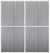 Custom Sliding White Aluminum Doors - Style 02 - 2 doors  - Light Gray