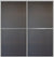 Custom Sliding Aluminum Doors - Style 02 - 2 doors  - Japan Oak