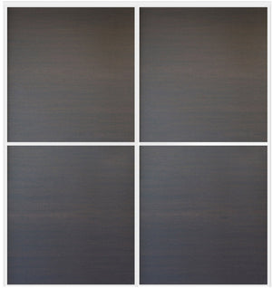 Custom Sliding White Aluminum Doors - Style 02 - 2 doors  - Japan Oak - Doors and Beyond