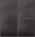 Custom Sliding Black Aluminum Doors - Style 02 - 2 doors  - Premium Wenge