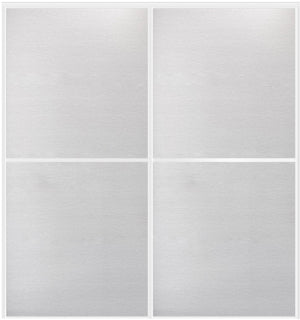 Custom Sliding White Aluminum Doors - Style 02 - 2 doors - White Wenge - Doors and Beyond