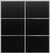 Custom Sliding Aluminum Doors - Style 03 - 2 doors  - Black Ash