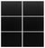 Custom Sliding White Aluminum Doors - Style 03 - 2 doors  - Black Ash